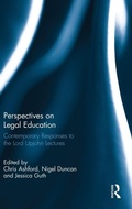 Cover: Perspectives on Legal Education - Routledge
