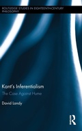 Cover: Kant's Inferentialism - Routledge