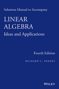 Abbildung von: Linear Algebra, Solutions Manual - Wiley