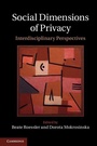 Cover: Social Dimensions of Privacy - Cambridge University Press
