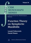 Cover: Function Theory on Symplectic Manifolds - American Mathematical Society