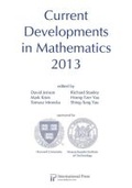 Cover: Current Developments in Mathematics 2013 - International Press of Boston Inc