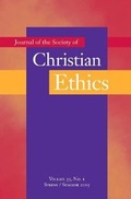 Cover: Journal of the Society of Christian Ethics - Georgetown University Press