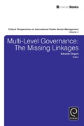 Cover: Multi-Level Governance - Emerald Group Publishing Limited