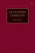 Cover: Accessory Liability - Hart Publishing