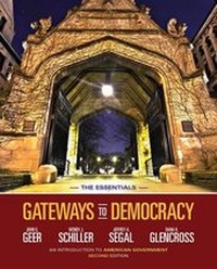Enlarge image Cover: Gateways to Democracy: An Introduction to American Government, The Essentials - Wadsworth Publishing Co Inc