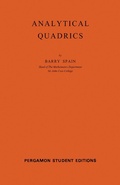Cover: Analytical Quadrics - Elsevier
