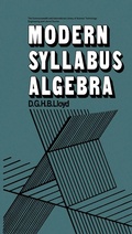 Cover: Modern Syllabus Algebra - Elsevier