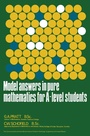 Cover: Model Answers in Pure Mathematics for A-Level Students - Elsevier