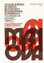 Cover: Analysis and Design of Certain Quantitative Multiresponse Experiments - Elsevier