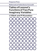Cover: Tables of Lommel's Functions of Two Pure Imaginary Variables - Elsevier