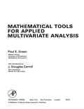 Cover: Mathematical Tools for Applied Multivariate Analysis - Academic Press