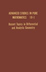 Cover: Recent Topics in Differential and Analytic Geometry - Academic Press