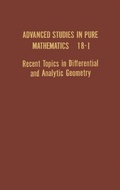 Cover: Recent Topics in Differential and Analytic Geometry - Academic Press