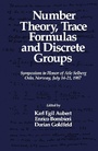 Cover: Number Theory, Trace Formulas and Discrete Groups - Academic Press