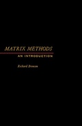 Cover: Matrix Methods - Academic Press