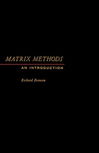 Enlarge image Cover: Matrix Methods - Academic Press