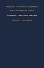 Cover: Fixed Effects Analysis of Variance - Academic Press