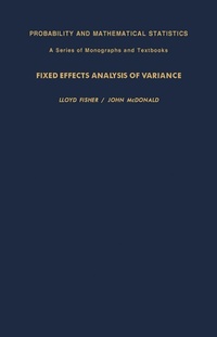 Enlarge image Cover: Fixed Effects Analysis of Variance - Academic Press