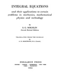 Cover: Integral Equations - Elsevier