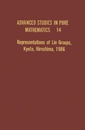 Cover: Representations of Lie Groups, Kyoto, Hiroshima, 1986 - Academic Press