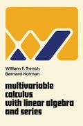 Cover: Multivariable Calculus with Linear Algebra and Series - Academic Press