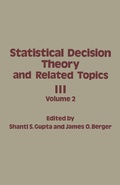 Cover: Statistical Decision Theory and Related Topics III - Academic Press