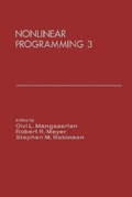 Cover: Nonlinear Programming 3 - Academic Press
