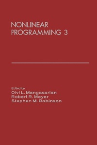 Enlarge image Cover: Nonlinear Programming 3 - Academic Press