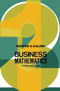Cover: Business Mathematics - Academic Press