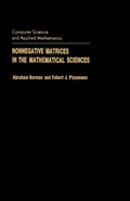 Cover: Nonnegative Matrices in the Mathematical Sciences - Academic Press