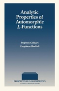 Cover: Analytic Properties of Automorphic L-Functions - Academic Press