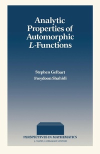 Enlarge image Cover: Analytic Properties of Automorphic L-Functions - Academic Press