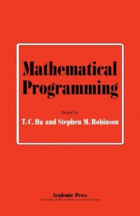 Enlarge image Cover: Mathematical Programming - Academic Press