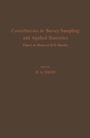 Cover: Contributions to Survey Sampling and Applied Statistics - Academic Press