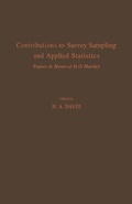 Cover: Contributions to Survey Sampling and Applied Statistics - Academic Press