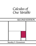 Cover: Calculus of One Variable - Academic Press