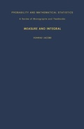 Cover: Measure and Integral - Academic Press