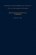 Cover: Multivariate Statistical Inference - Academic Press