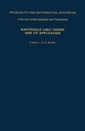 Cover: Martingale Limit Theory and Its Application - Academic Press