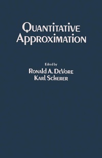 Enlarge image Cover: Quantitative Approximation - Academic Press