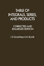Cover: Table of Integrals, Series, and Products - Academic Press