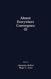 Enlarge image Cover: Almost Everywhere Convergence II - Academic Press