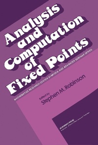 Enlarge image Cover: Analysis and Computation of Fixed Points - Academic Press