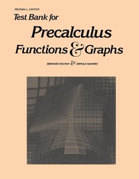 Enlarge image Cover: Test Bank for Precalculus - Academic Press