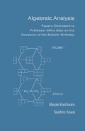 Cover: Algebraic Analysis - Academic Press