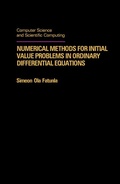 Cover: Numerical Methods for Initial Value Problems in Ordinary Differential Equations - Academic Press