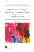 Cover: Judicial Law-Making in English and German Courts - Intersentia Ltd