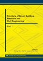 Cover: Frontiers of Green Building, Materials and Civil Engineering - Trans Tech Publications Ltd