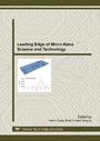 Cover: Leading Edge of Micro-Nano Science and Technology - Trans Tech Publications Ltd